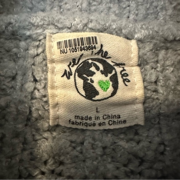 We The Free Womens Colorado Half Zip Shawl Collar Sweater Gray Large - Picture 9 of 12